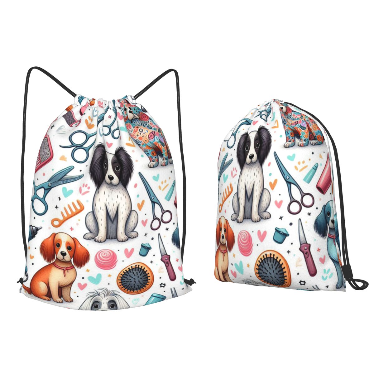 Dog Grooming Printed Backpacks - đánh giá và giá Men'S Grooming Bag
