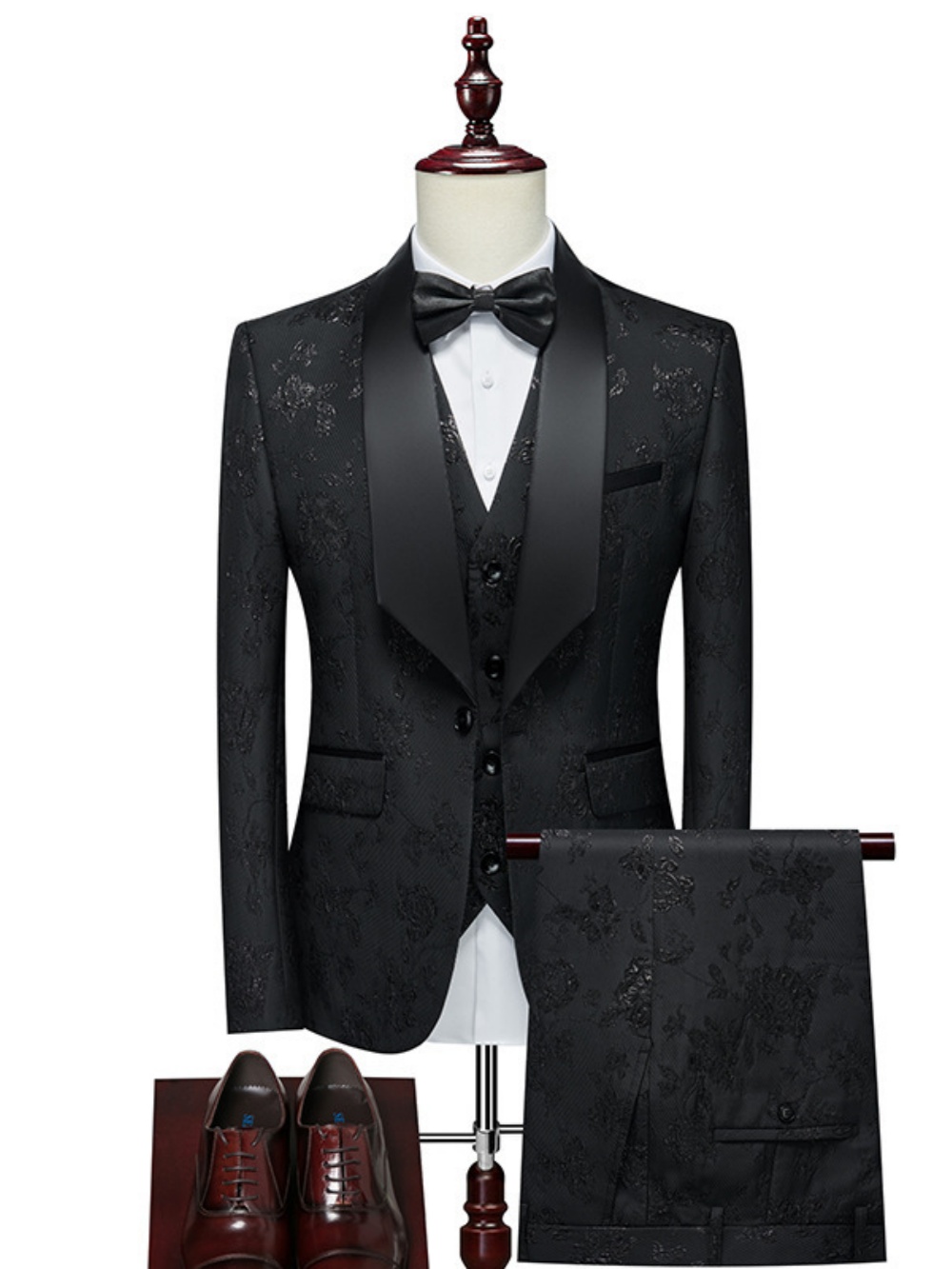 Luxurious Patterned Suit Set 3 - đánh giá và giá Mens Grooming On Sale