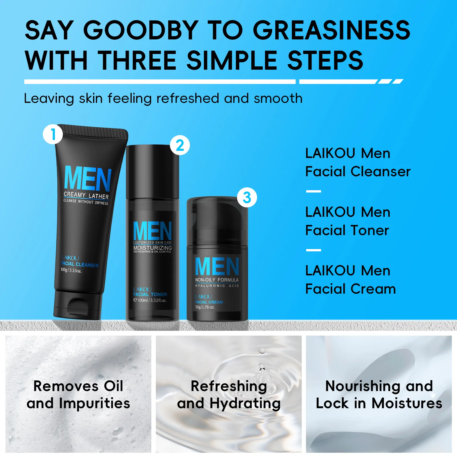 Mens 3 In 1 Grooming Set Clean - đánh giá và giá Men'S Grooming Cream