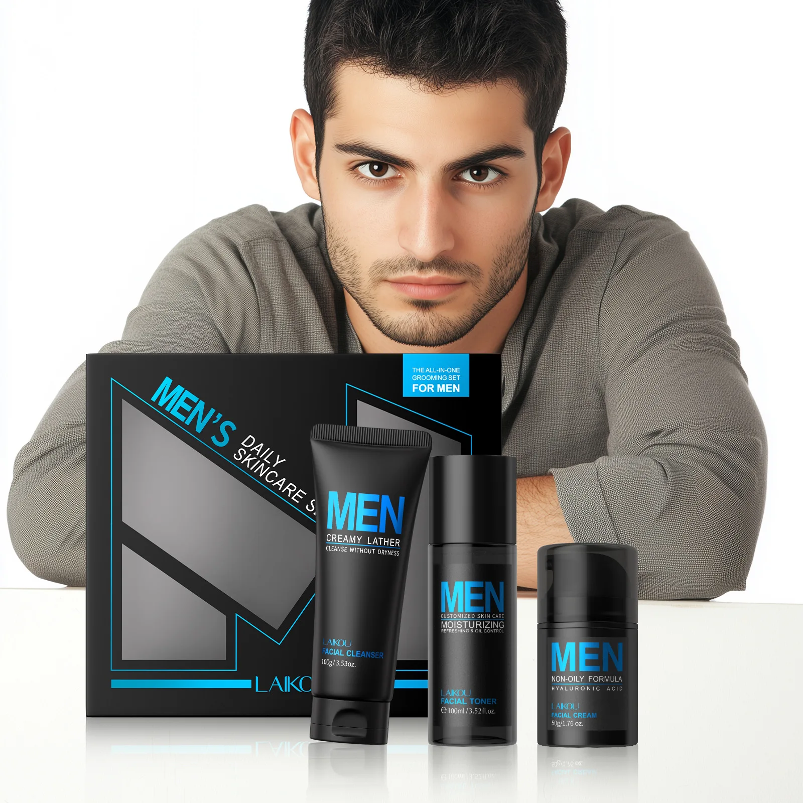 Mens 3 In 1 Grooming Set Clean - đánh giá và giá Men'S Grooming Cream