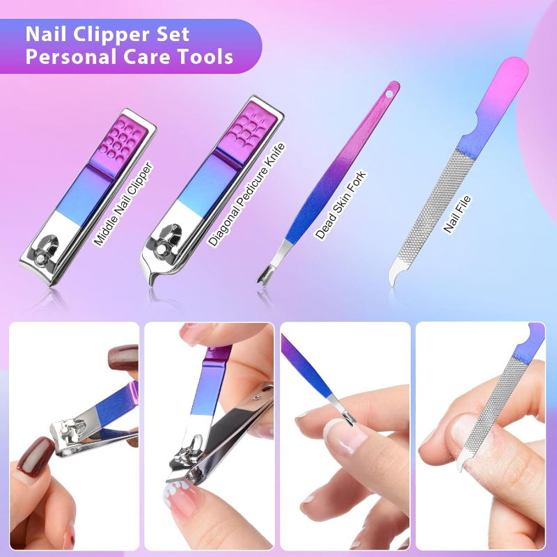 Manicure Set Nail Clippers Ped - đánh giá và giá Nail Care Kit Mens