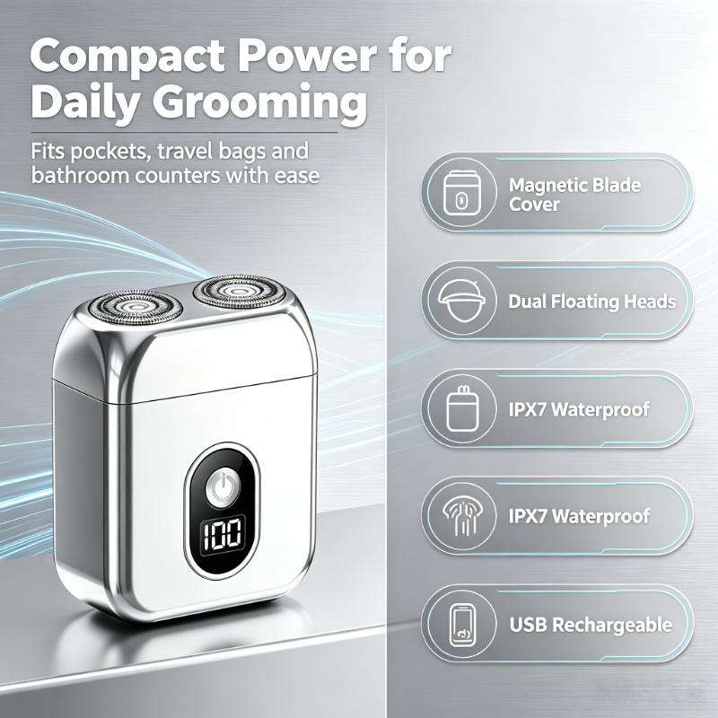 Dual‑Blade Waterproof Magnetic - đánh giá và giá Men Grooming Home
