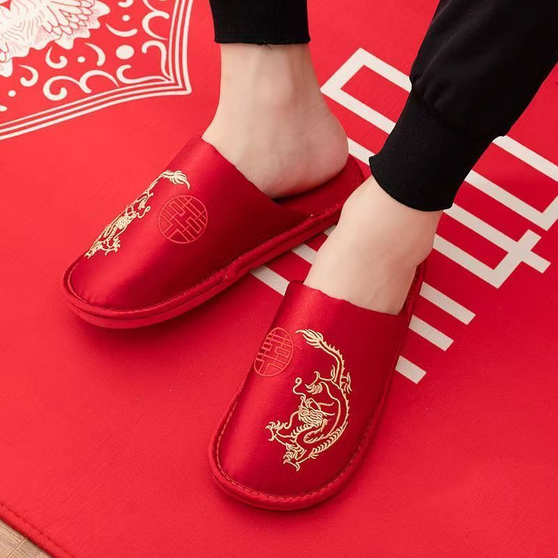 Men Silk Baotou Red Wedding Sl - đánh giá và giá Men Grooming Home