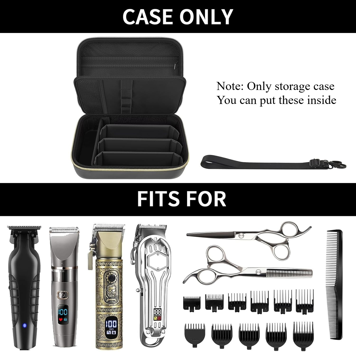 Barber Case for Hair Clippers  - đánh giá và giá Men'S Grooming Bag