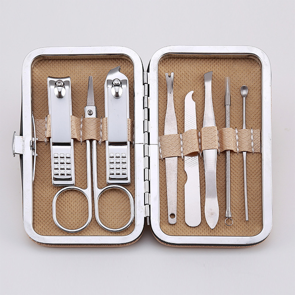 8-in-1 Stainless Manicure Set  - đánh giá và giá Nail Care Kit Mens