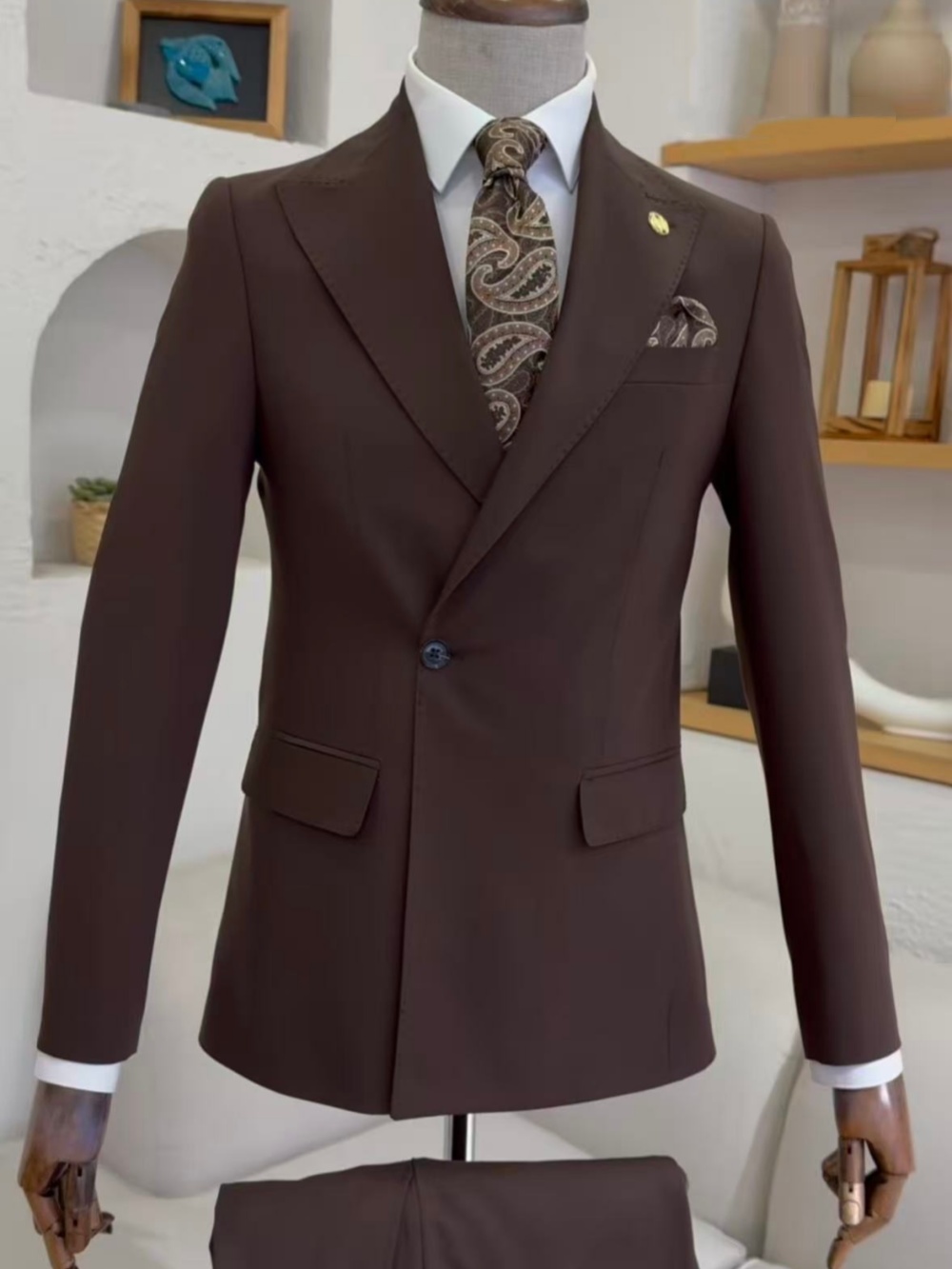 New One Button Men's Suit Set  - đánh giá và giá Mens Grooming On Sale