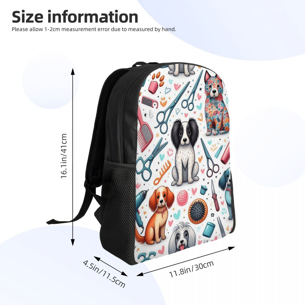 Dog Grooming Printed Backpack  - đánh giá và giá Men'S Grooming Bag