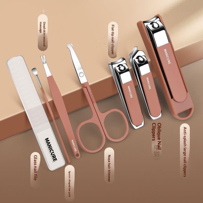 7/8Pcs Nail Art Tools Set Nail - đánh giá và giá Nail Care Kit Mens